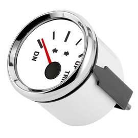 Trim Gauge IP67 Waterproof IP67 Waterproof 9-32 V DC 52 mm Boat Trim Balance Gauge for Ship Yacht Marine, #212, White