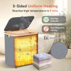 Towel Warmer & Laundry Basket 2-in-1, Foldable Towel Warmer for