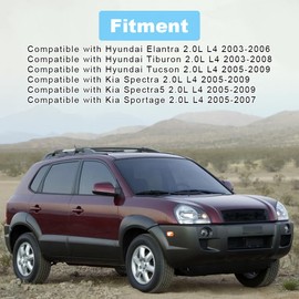 JDMON 1PC Ignition Coil & 4PC Spark Slugs UF-419 Compatible with Hyundai Elantra 2003-2006, Tiburon 2003-2008, Tucson 2005-2009, Kia Spectra/Spectra5 2005-2009, Sportage 2005-2007 Replace UF419, 2.0L