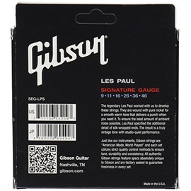 Gibson Les Paul Premium Cuerdas de Guitarra Eléctrica, Calibre Signature 9-46
