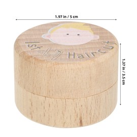 Vaguelly First Haircut Keepsake Box Adorable Wooden Haircut Storage Holder for Boys Girls Memory Container for Cherished Haircuts and Fairy