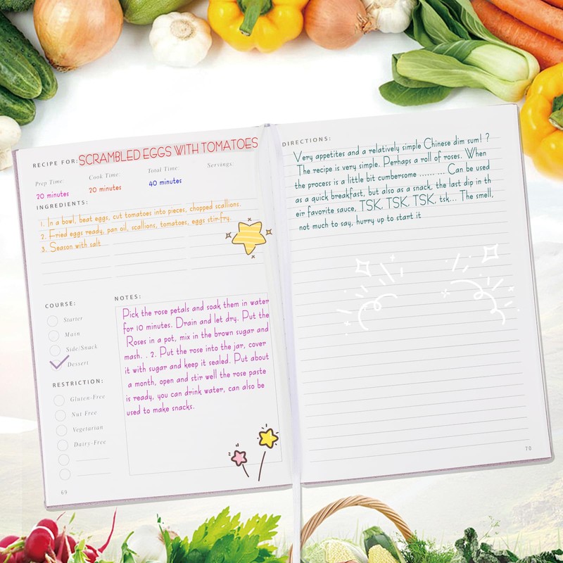 Recipe Book Recipe Book To Write in Your Own Recipes