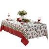 Newbridge Christmas Green and Red Nature’s Poinsettia Scalloped 60 x