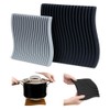 Just Simplicity - Premium Silicone Trivet Set, Freestanding Bendable Design,