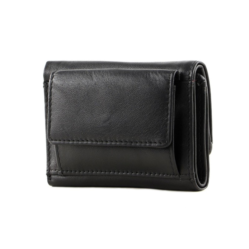 Voi Bestseller Mini Wallet 70177 Smooth Leather Soft - Black,