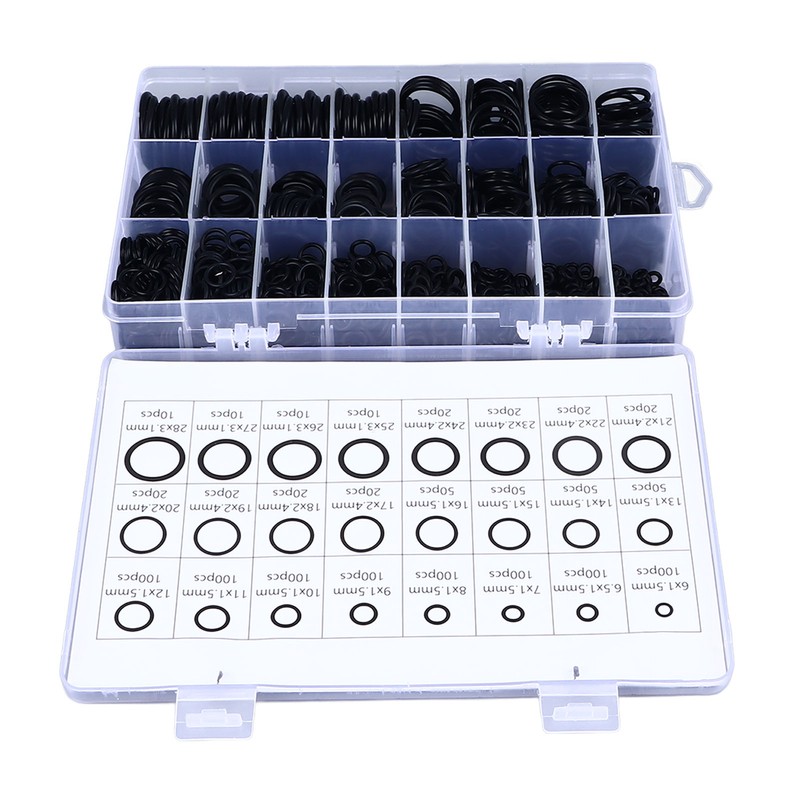 1200Pcs Sealing Ring Set Nitrile Rubber High Temperature Resistant Waterproof