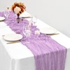 12 Pack Lavender Cheesecloth Table Runner 35 x 70 Inch