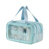Transparent Wash Bag, Travel Cosmetic Bag, Dry Wet Separation Wash