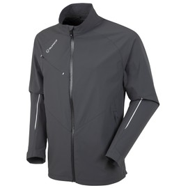 Sunice Elliot Men's Lightweight Water-Resistant Windproof Jacket (XXX-Large, Charcoal/Pure White)