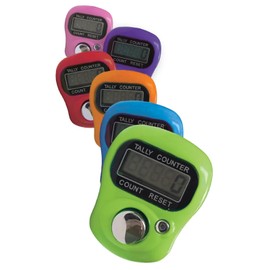 Streamline Imagined Clickety Click Fidget Ring Counter | Easy Tally Counter | Handheld Clicker Counting | Colors Vary