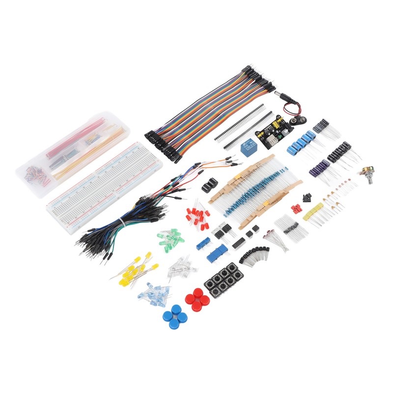 Electronics Components Assortment Kit Power Module Resistor Capacitor Transistor Jumper