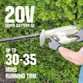 Litheli 20V Cordless Hedge Trimmer 16" (5/8" Cut), Handheld Shrub/Bush Trimmer, Lightweight for Thick Branches & Yard Work,Work with Litheli 20V System (2.5Ah Battery Incl.)