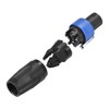 sourcing map SpeakOns Speaker Female Adapter Connectors,4-Pole Speaker Plug Twist