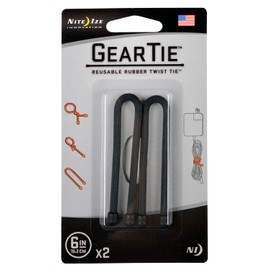 ギアータイ 2個入 6インチ ブラック