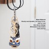 6pcs Lion Dance Keychains Cute Funny Exquisite Metal Rhinestone Chinese