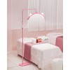 TAUDKAUD Eyelash LED Floor Lamp, Adjustable Half Moon Esthetician Beauty