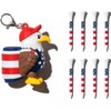Eagle Golf Tee Holder Tea Case with 8 Tees, Funny