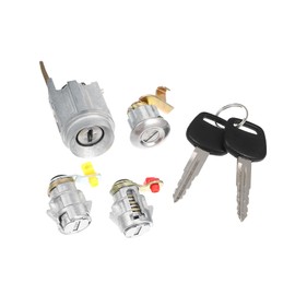 Motoforti Ignition Switch Lock Cylinder, for Toyota Pickup 1989-1995, 69058-60041, Metal, Silver Tone, Bronze Tone, 1 Set