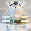 Franjulia Ceiling Fans with Lights and Remote, 20'' Low Profile