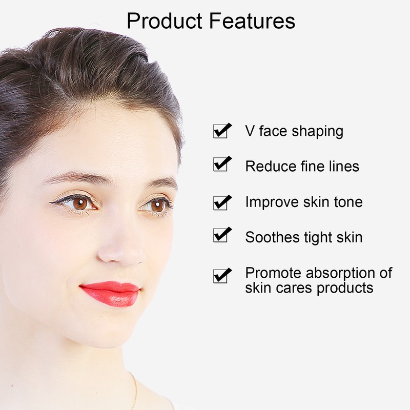 Rose Quartz Face Roller Massager Facial Lifting Tightening Roller Gua