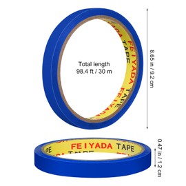 Veemoon 18 Rolls 12mm Food Colored Tapes DIY Bag Sealing Tapes 3 Colors Moving Tape for Home Supermarket Classroom Meat Labeling Red Blue Green