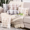 MADIZZ Pack of 2 Thick Plush Wool Throw Pillow Covers