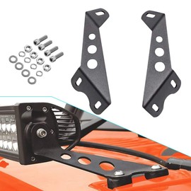 Samman Hood Mounting Brackets for 20"-22" LED Light Bar Work Lights Fog Lights, Windshield Hood Mounts Bracket for 22" Straight Light Bar Compatible with Jeep Wrangler JK 2007-2017 (1 Pair)