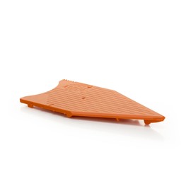 Börner Disc slot for slicer V5 PowerLine, slot for slices in 4 thicknesses, slices cutting with V-slicer, disc cutter for kitchen slicer, Börner accessories, orange