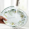 Yinshine 12-Piece Melamine Dinnerware Set, Green & White