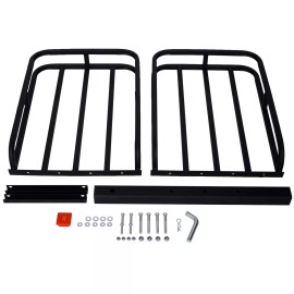 CP-AUTO 2" Trailer Hitch Mount Cargo Basket Luggage 500lbs Rack Carrier For Toyota