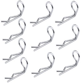 HobbyPark RC 90-Degree Angle Body Clips Bent Springy Pins for All 1/10 Scale Model Car Truck Crawler Truck (20-Pack)