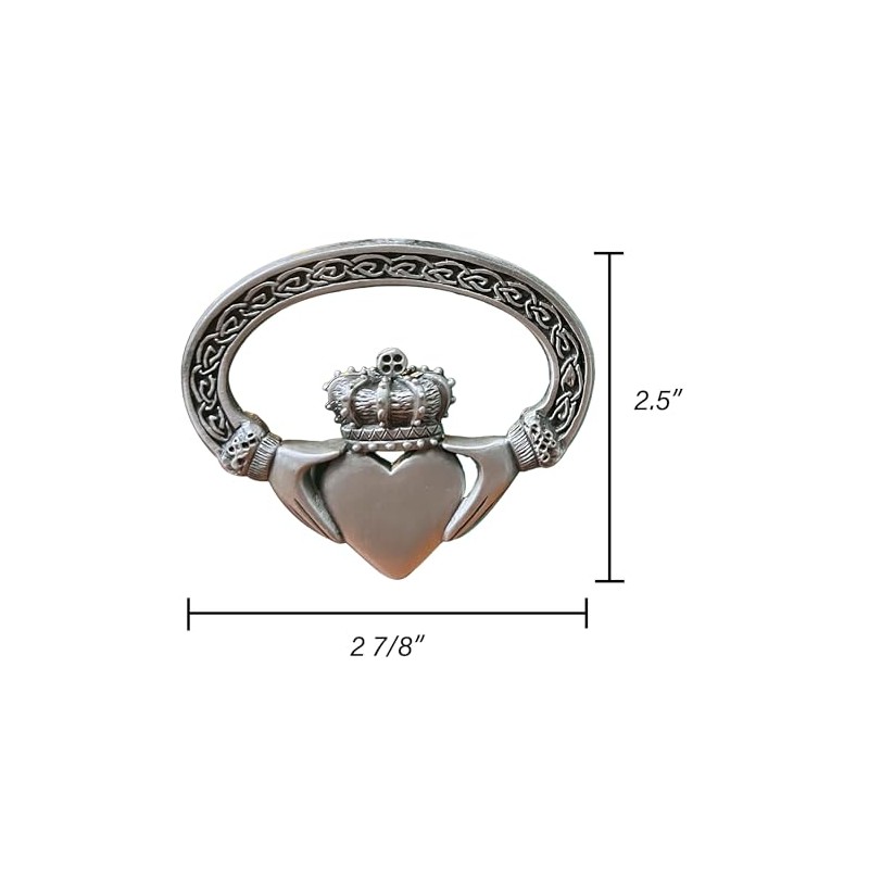 Abbey + CA Gift Irish Claddagh Visor Clip, Auto Sun