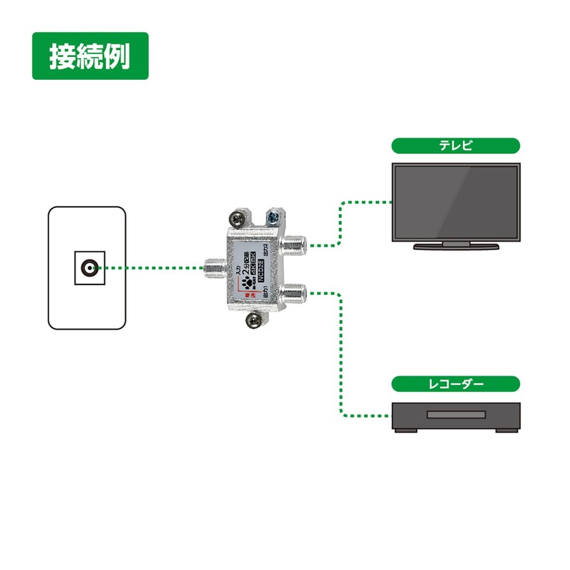 N-CAT NCD2E-PP Antenna Divider, 2 Splitter, Single Terminal, For Indoor