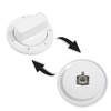 Oven Cooker Hob Control Knob Switch Dial White Compatible With