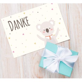 Pack of 10 Exclusive Premium Thank You Cards (Folding Cards) with Envelopes, Thank You Cards, Wedding, Baby, Christening, Farewell, Birthday, Anniversary