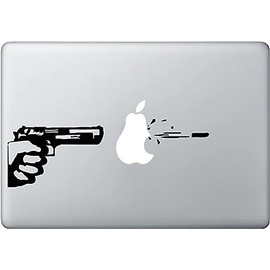 MacBook 13 inch Decal Stickers Gun Art for Apple Laptop