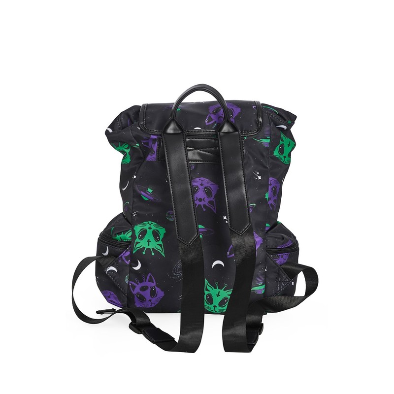 Banned Apparel Alien Cat Black Waterproof Alternative Sci Fi Grunge