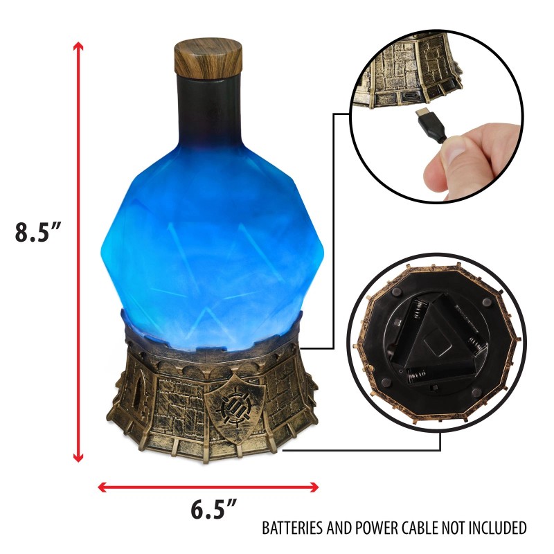 ENHANCE Gaming Sorcerer's Mana Potion Light with Swirling Mystical Brew