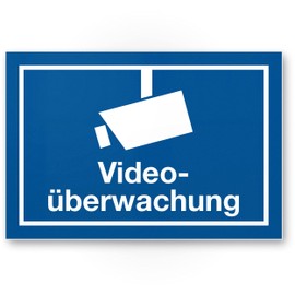 Komma Security Video Surveillance Notice Sign Indoor Outdoor Warning Warning Video Surveillance Burglary Protection Notice Prevention of Burglary – Deterrence Information Sign