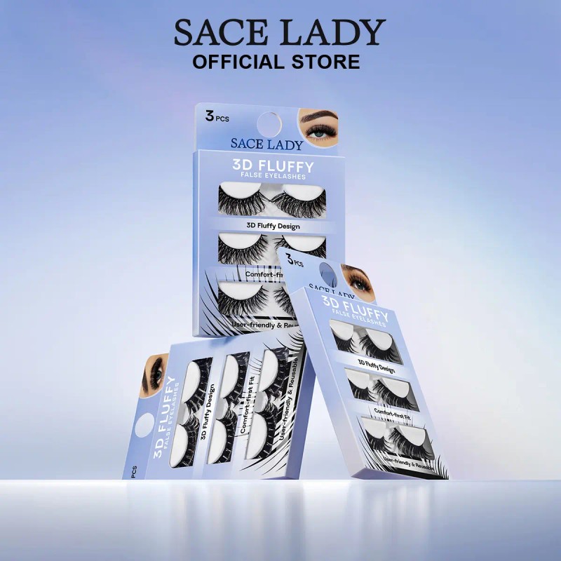 Sace Lady Pestañas Postizas 3d Fluffy Volume, Reutilizables