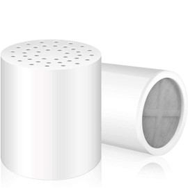 2 Pack Shower Filter Replacement Cartridge, 15 Stage Shower Head Filter Refill Cartridge, for Hard Water Chlorine Heavy Metal Impurity, Improve Skin Hair, Fit Any Similar Design Shower Water Filter