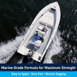 TotalBoat Polyester Structural Repair Putty - Marine Grade Long Strand Fiber Fiberglass Reinforced Filler for Boat and Automotive Repair (Quart Kit)