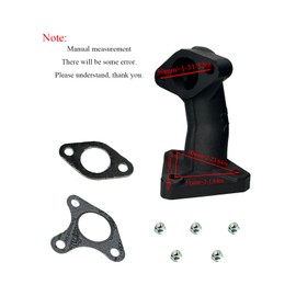 YAMAKATO 18310-ZE2-W61 GX390 GX340 Muffler Silenser Assembly W/Exhaust Manifold Pipe & Gasket for Honda & Clone 11HP 13HP 389cc Power Pressure Washer Engines