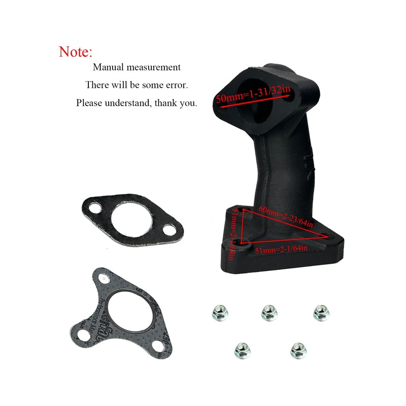 YAMAKATO 18310-ZE2-W61 GX390 GX340 Muffler Silenser Assembly W/Exhaust Manifold Pipe