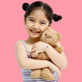 LOVE YOUR CITY Ohrringe, Creolen kleine Prinzessin. Perfekte Geschenke für Mädchen, Kinder. Hochwertiger Kinderschmuck aus Sterling Silber mit Emaille.