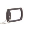 Ruggedized Tactical Magnifier: Dog-tag Shape, Black Silicone Frame, 2.0 Lens