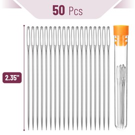 Mr. Pen- Large Eye Needles for Hand Sewing, 50 pcs, 2.35", Large Eye Sewing Needles Bulk
