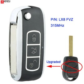 keyecu Flip Remote for Land Rover Range Rover L322 VOGUE HSE 2002-2008 Modified Car Key