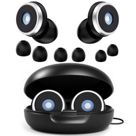 Jiaao Ear Plugs for Sleeping, 30dB Noise Canceling Reusable Silicone Ear Plugs,8 Eartips with Portable Box, Perfect for Concerts,Snoring, Study, Sleep and Travel