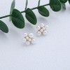 Xduargs Boho Perlen Cluster Ohrringe Gold Cluster Perlen Ohrstecker Ohrringe